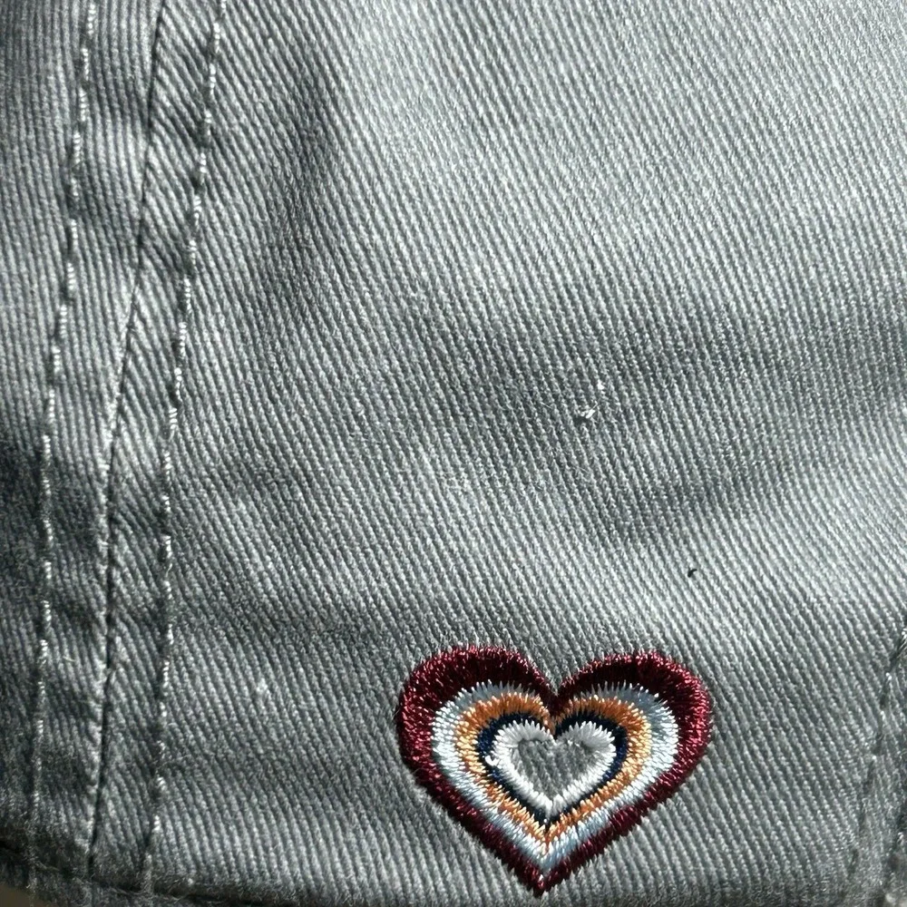 Pennsylvania Home Free Strapback Hat Gray Adjustable‎ Baseball Cap Heart Patch